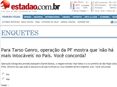 enquete do estadao