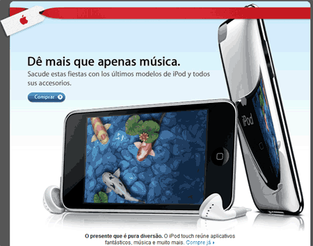 ipod na lingua errada